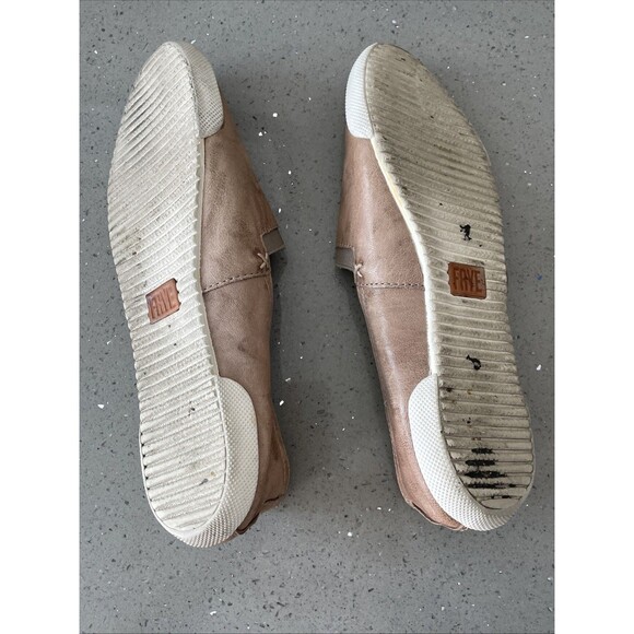 Frye Melanie Slip On Leather Flats Loafers Comfort Women’s Tan Size 7.5 - Picture 5 of 16